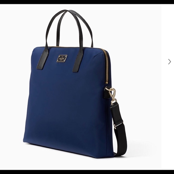 Kate spade classic nylon daveney blue laptop bag - Picture 2 of 3