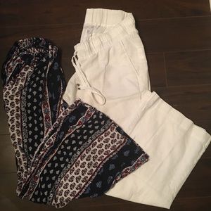 Linen maternity pants