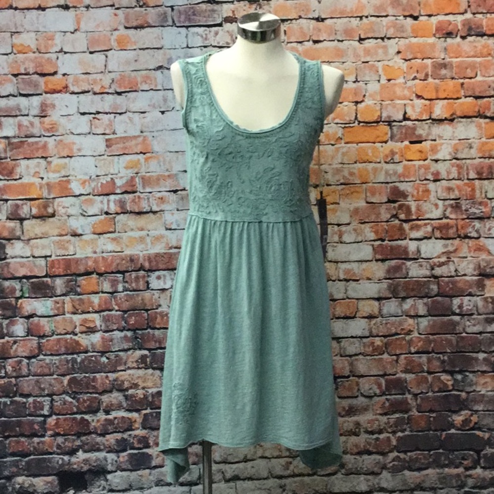 Double D Floral Appliqué Dress