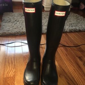 Tall Authentic Hunter Rain Boots (glossy)