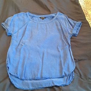 Chambray short sleeve shirt