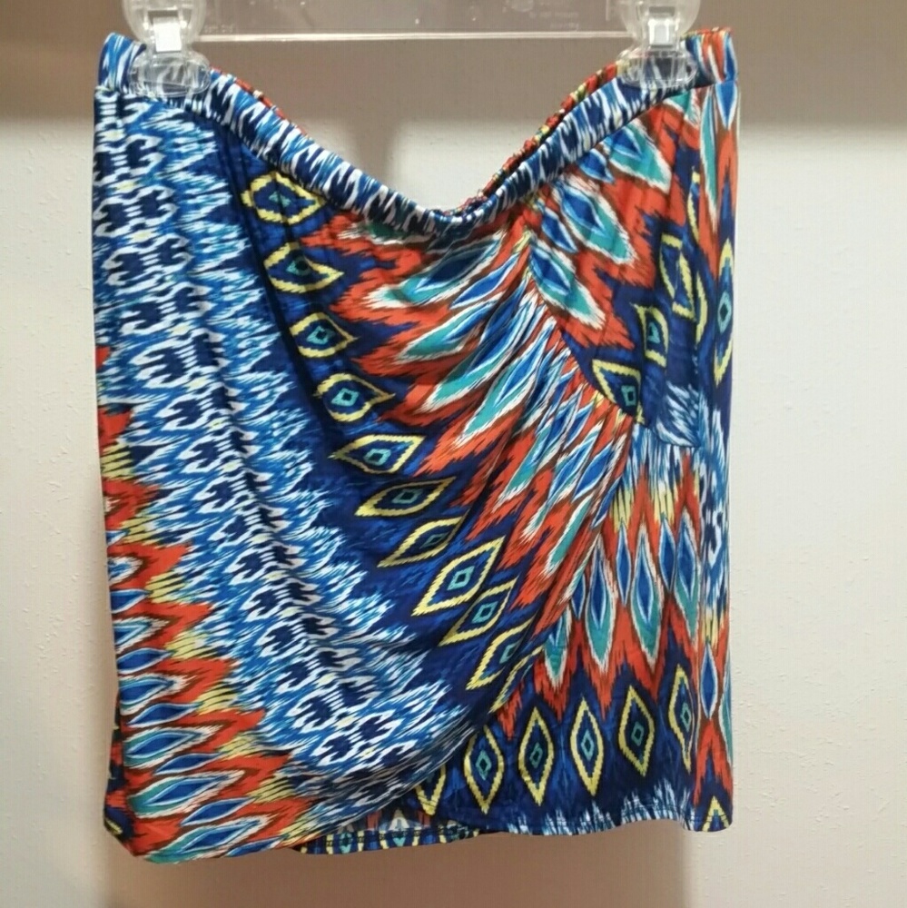 Wrap mini skirt