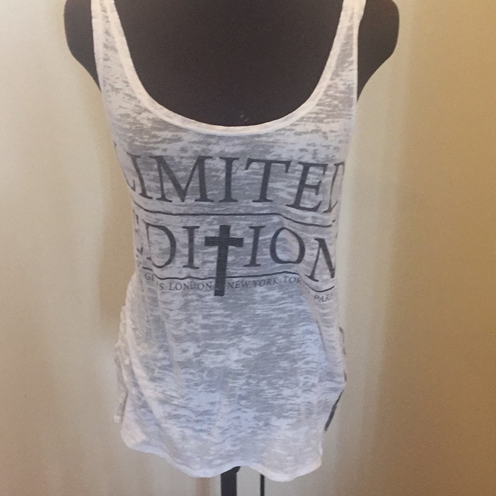 Burnout Tank with American Flag back