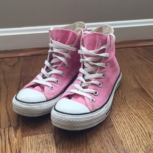 Pink Hightop Converse