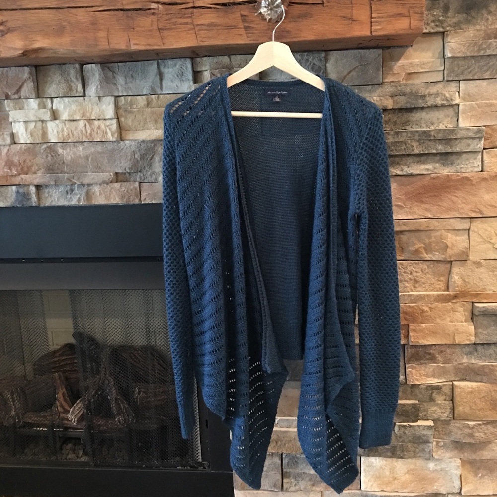 American Eagle Open Weave Cardigan