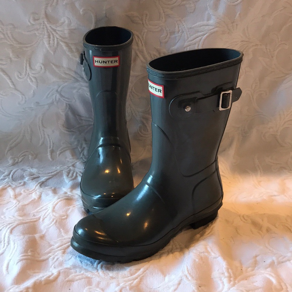 Dark Grey Hunter Boots