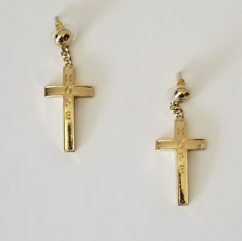 Hope Cross Earrings