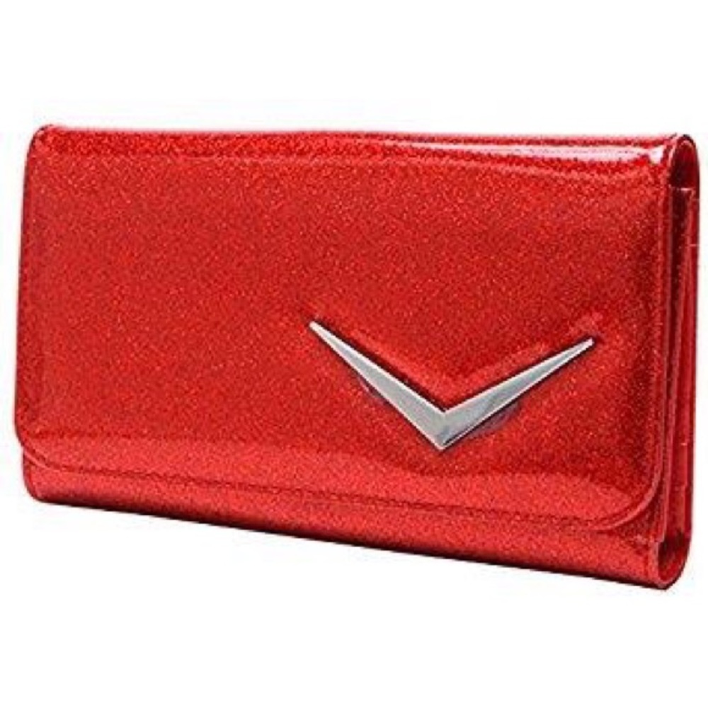 GETAWAY WALLET IN RED SPARKLE