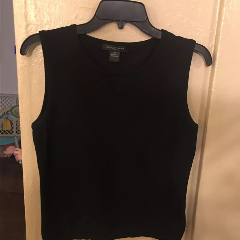 August silk dress sleeveless shirt