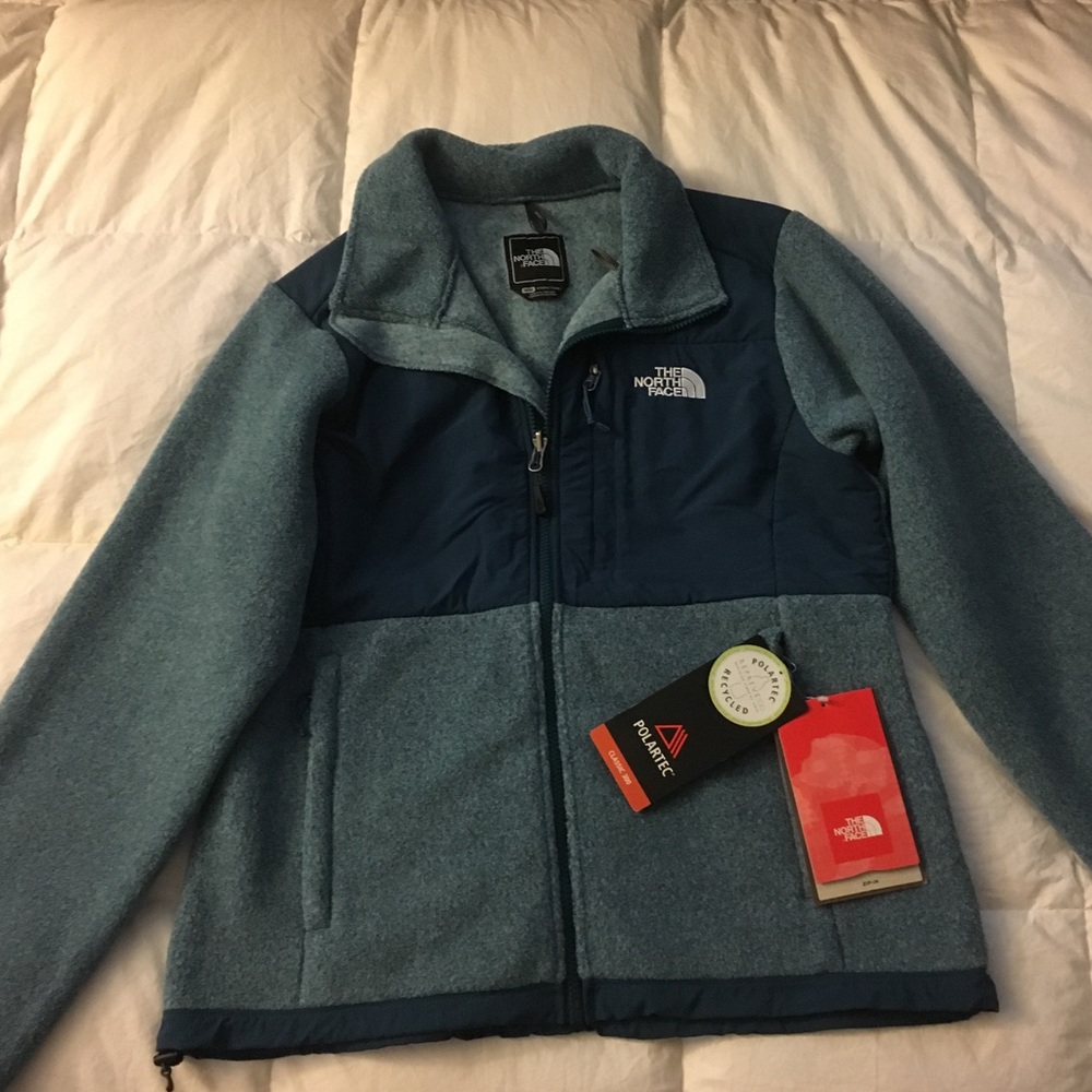 NWT North Face Denali Blue Fleece coat