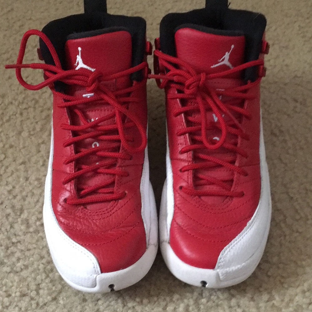 Red Jordan 12s