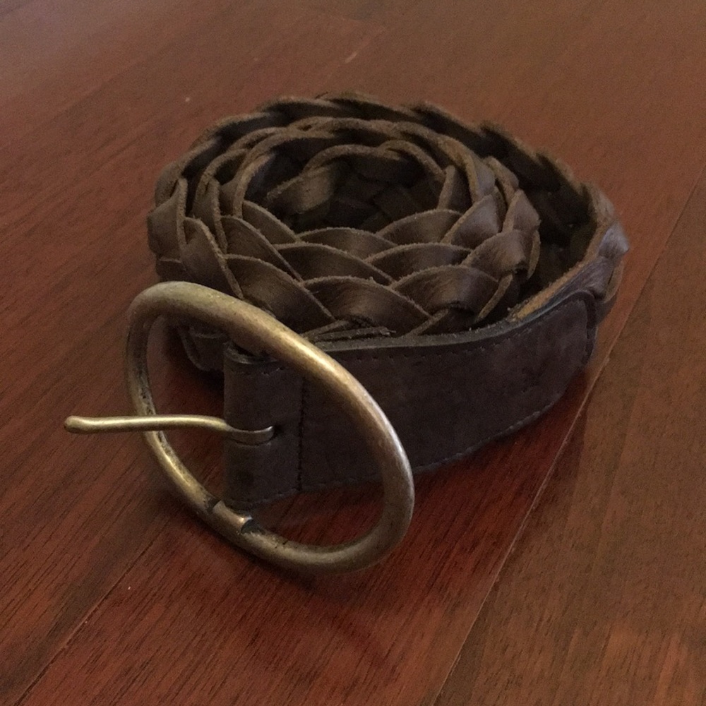 Braided Leather American Eagle Outfitters Belt