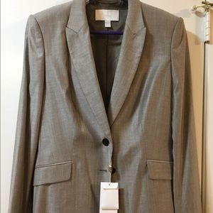 Hugo Boss Jaellina Light Grey Suit Jacket Blazer