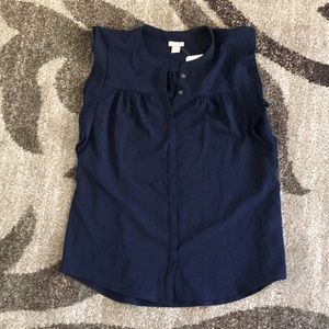 J Crew Blue Silky Top - brand new!