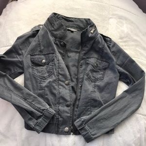 Gray Thin Biker Jacket