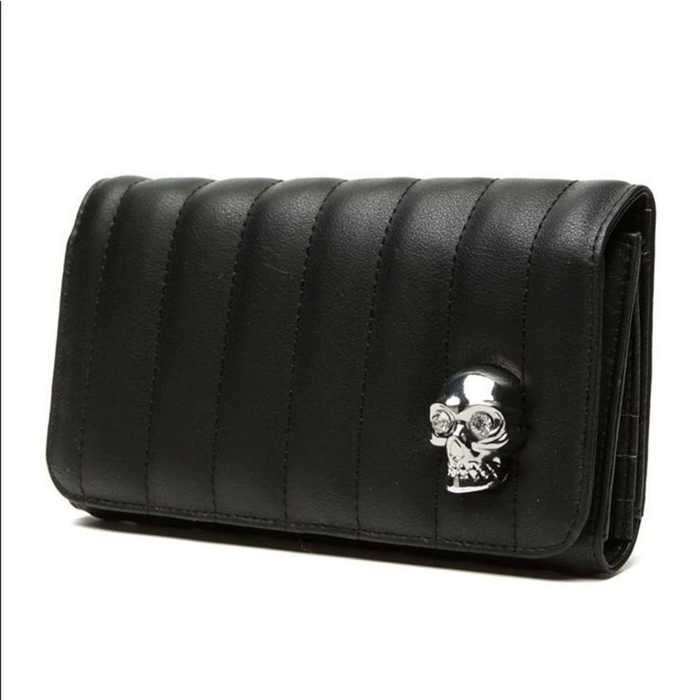 LADY VAMP WALLET IN BLACK MATTE