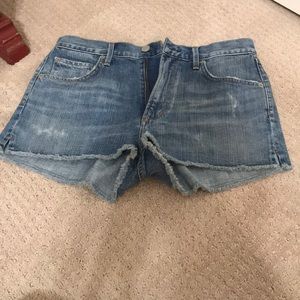 A Gold E high waisted jean shorts size 27