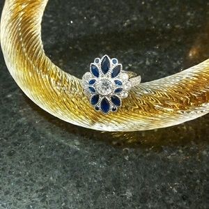 Sterling Art deco ring 7.25