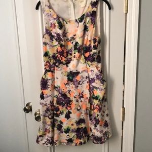 Colorful Anthropologie dress with pockets