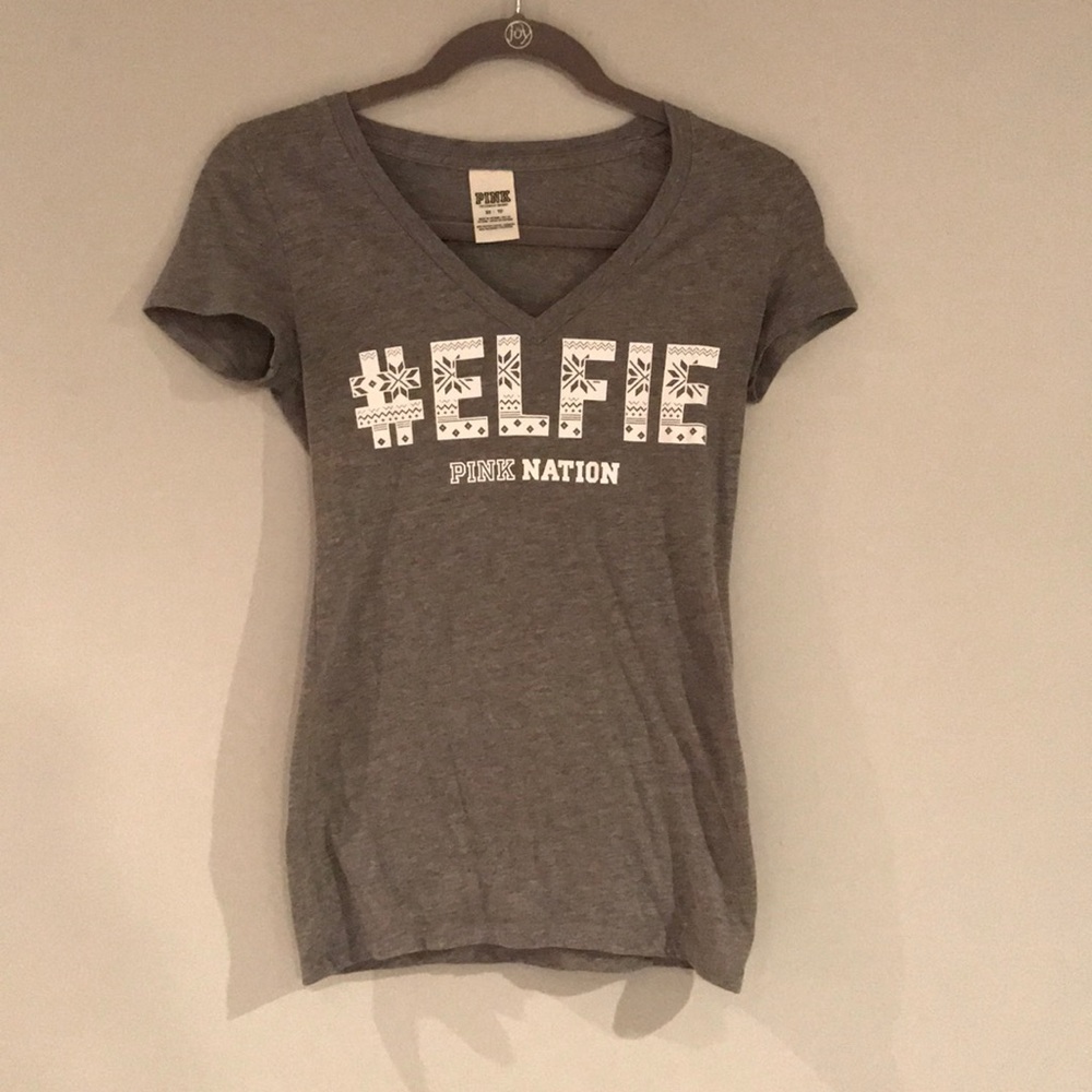 #Elfie Victoria’s Secret Pink Nation tee XS