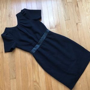 H&M Dark Navy Cut Out Work Dress