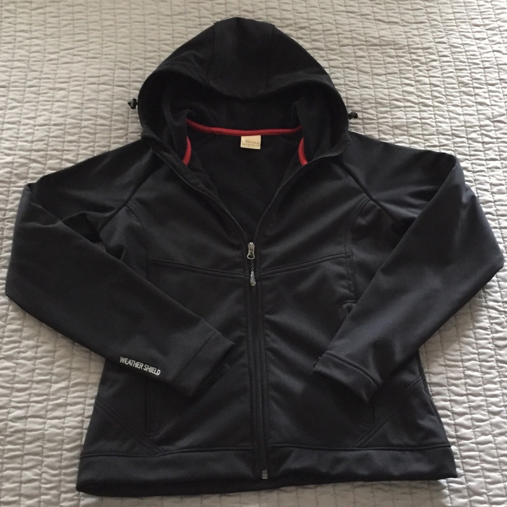 Black weather shield jacket small
