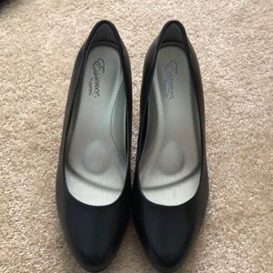 2in Black Heels (Wide)