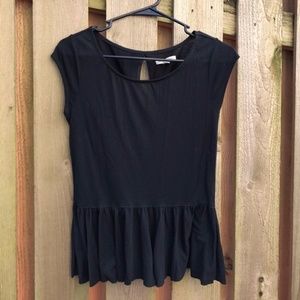 *Final Price* American Eagle Black Peplum T-Shirt