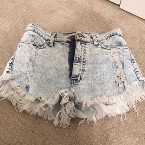 Size large jean shorts