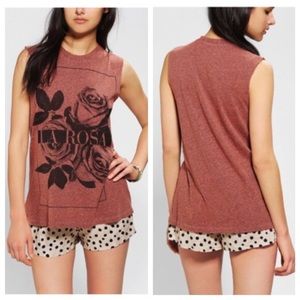 UO Truly Madly Deeply “La Rosa” Muscle Tank
