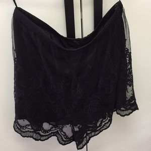 Shorts black lace