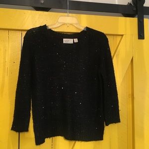 RD Style black sequined Sweater