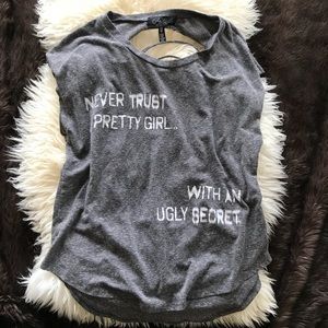 Gray Pretty Little Liars graphic tee