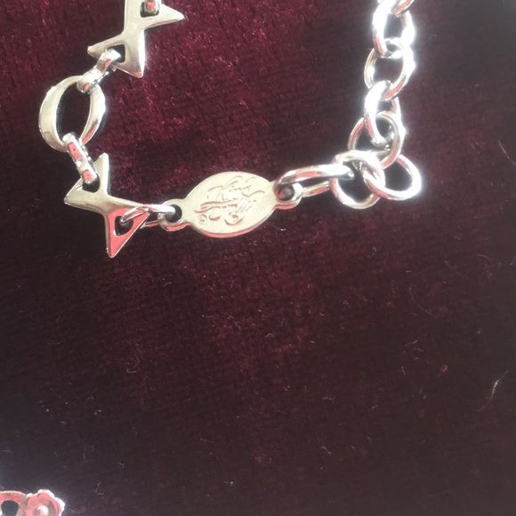 Silver and crystal charm necklace - Picture 3 of 3