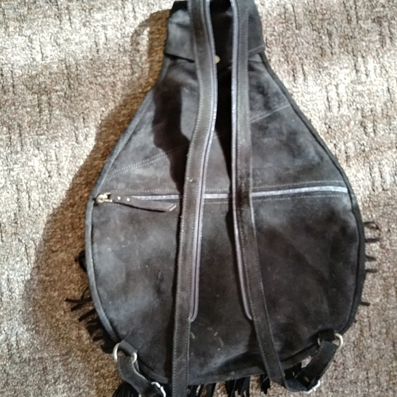 Festival Sling Backpack suede Handbag