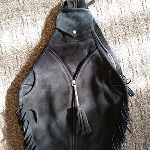 Festival Sling Backpack suede Handbag