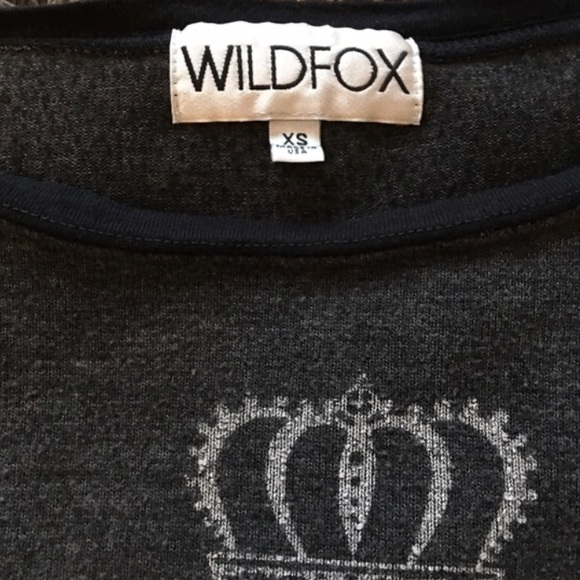 Wildfox Gray & Black Sweatshirt - Picture 3 of 3