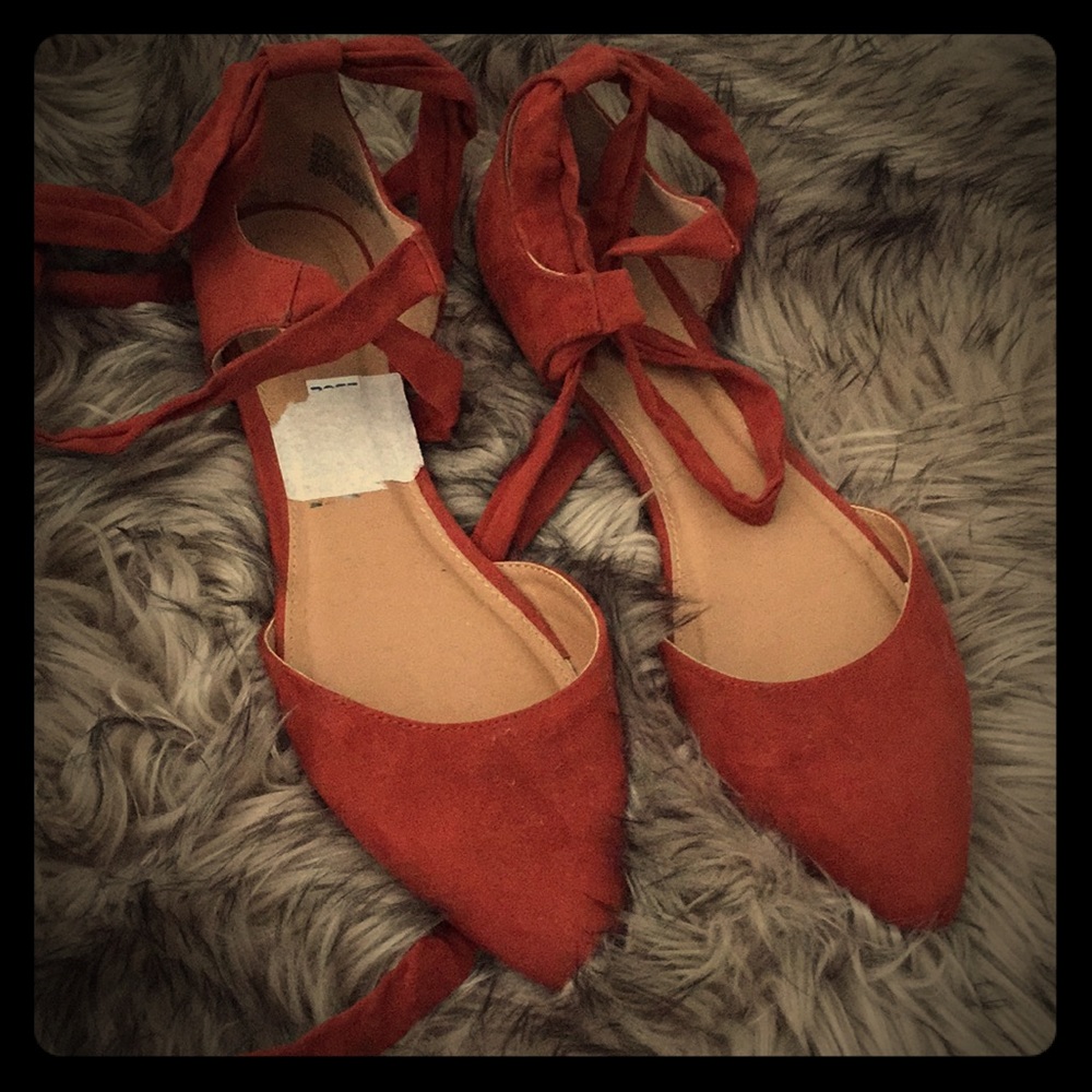 Orange/red sandals