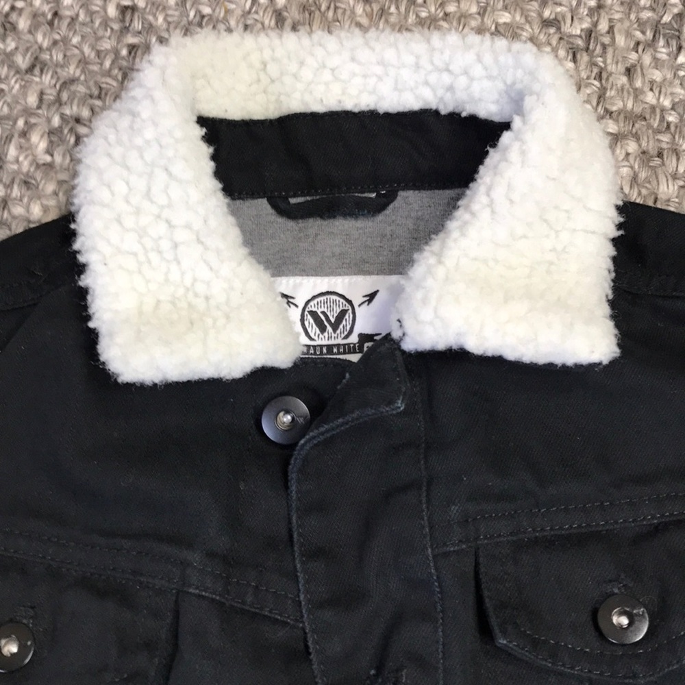 Boys Black Jean Jacket - Picture 3 of 5