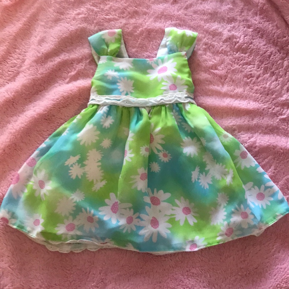 Flowing, Floral Baby Girl Dress