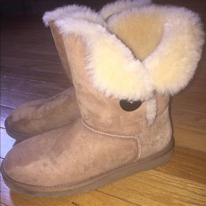Medium length brown colored Ugg boots