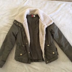 HM green jacket with trim