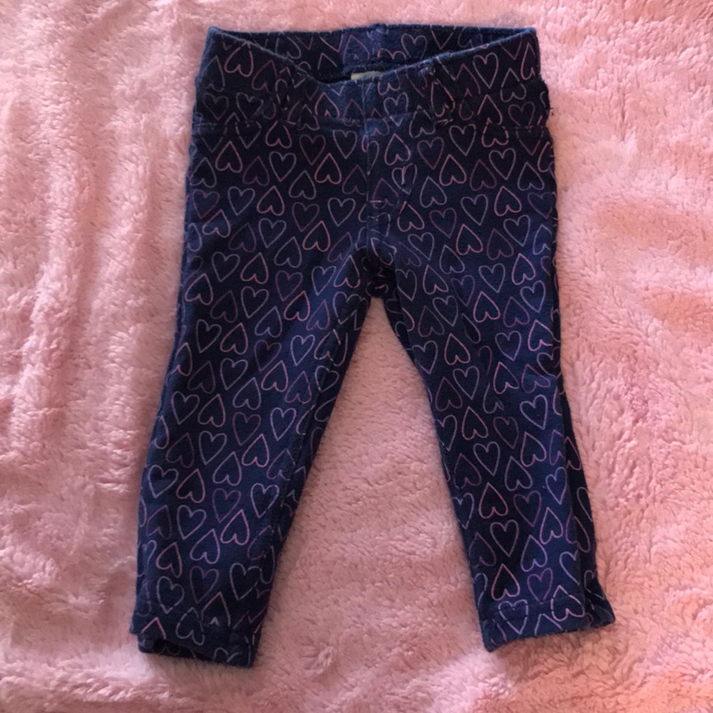 Heart Print Baby Girl Jeggings