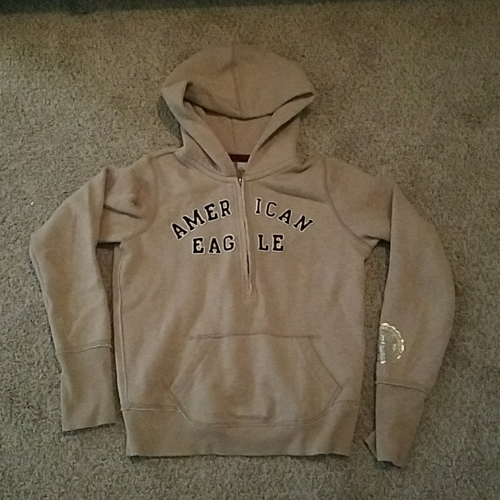 American eagle tan hoodie