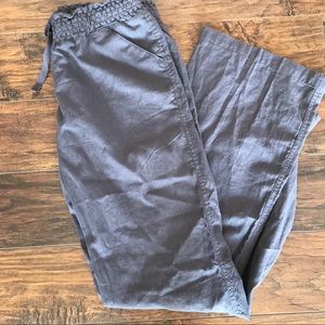 Gray O'Neill Linen Wideleg pants