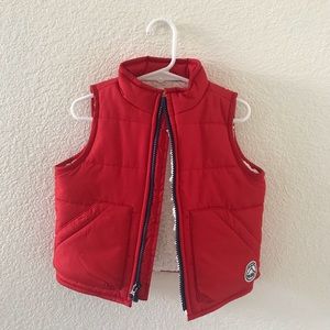 Baby Gap Red Fleece Vest