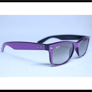 RayBan2132 Purple frames with black lenses