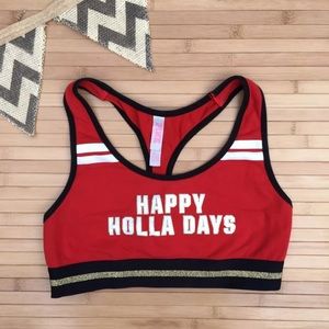 Victoria Secret Pink Small Bra Christmas Holiday