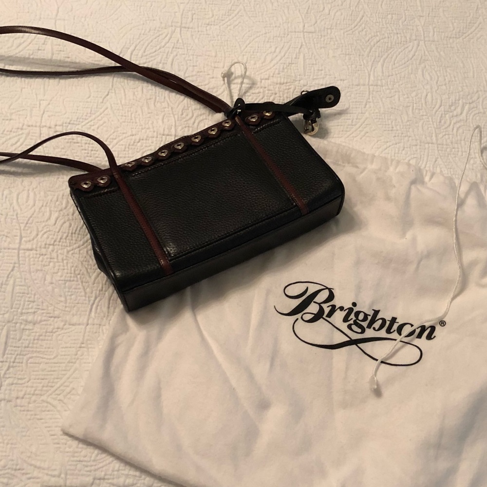 Brighton Black and Brown Shoulder Bag