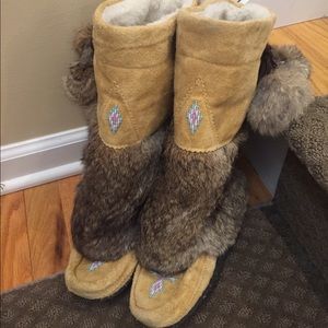 Mukluks in tan
